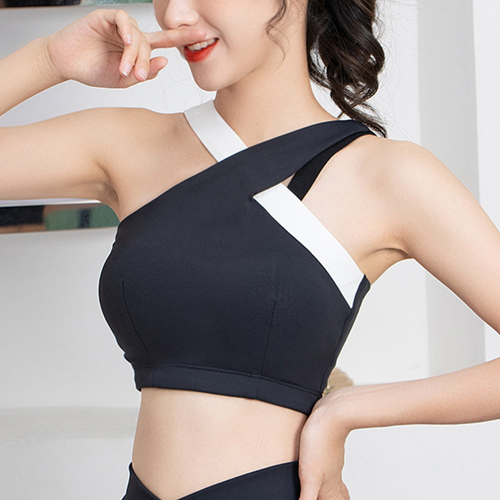 Cross Strapped Activewear Sports Bra