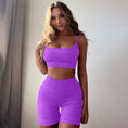 Gallery viewerに画像を読み込む, Seamless Yoga Shorts Set Women Fitness Suit
