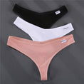 Gallery viewerに画像を読み込む, G-string Panties Cotton Women's Underwear 3Pcs
