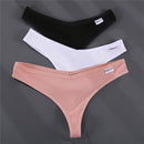G-string Panties Cotton Women's Underwear 3Pcs