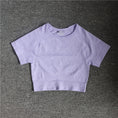 Gallery viewerに画像を読み込む, Yoga Shirts Short Sleeve Solid Color Vital Seamless Mini T-shirts
