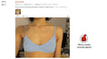 Gallery viewerに画像を読み込む, Ribbed Cotton Bra Lingerie Wireless Bras Backless Underwear
