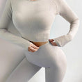 Gallery viewerに画像を読み込む, Long Sleeve Seamless Yoga Suit Sports Set
