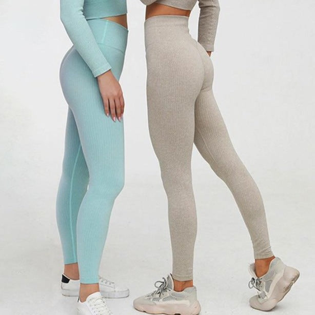 Long Sleeve Seamless Yoga Suit Sports Set