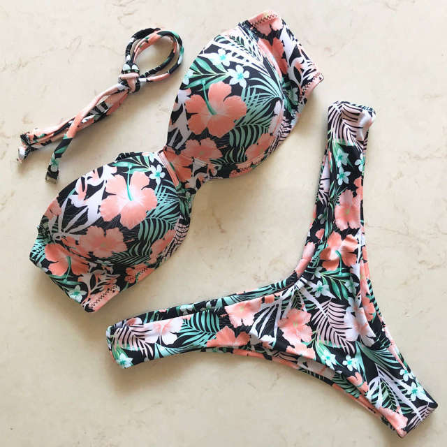 Push Up Swimsuit Female Two-pieces Bikini set