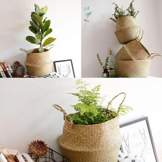 Rattan Flowerpot Flowerpot Plantbase Basket