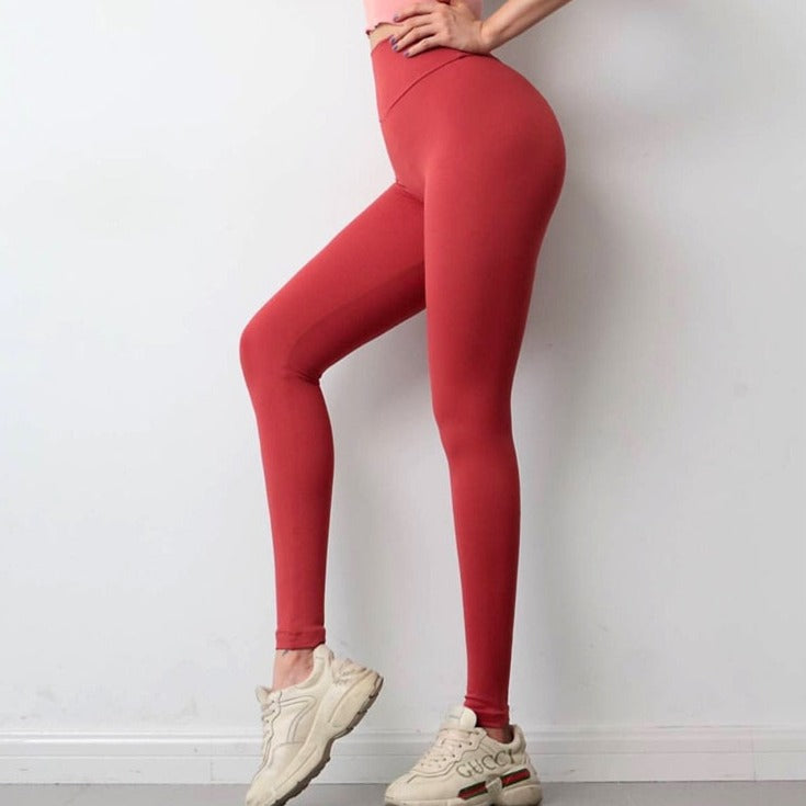 Women Scrunch Butt Yoga Pant Naked-Feel Fabric Sport Gym Leggings
