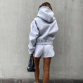 Gallery viewerに画像を読み込む, Long Sleeve Hoodies Top And Shorts Tracksuits Set
