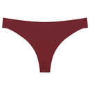 Seamless Sport Thong Panties G-Strings Satin Silk Underwear 1Pc