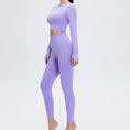 Gallery viewerに画像を読み込む, Long Sleeve  Seamless Yoga Suit Elastic Fitness Sports 2 Piece Set
