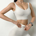 Gallery viewerに画像を読み込む, Yoga Super Soft Fabric Wider Straps Gym Active Sports Bras With PAD
