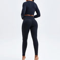 Gallery viewerに画像を読み込む, Long Sleeve  Seamless Yoga Suit Elastic Fitness Sports 2 Piece Set
