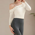 Gallery viewerに画像を読み込む, Soft Nude Tops With Pads Women Shockproof Sports Bras Long Sleeve
