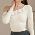 Gallery viewerに画像を読み込む, Soft Nude Tops With Pads Women Shockproof Sports Bras Long Sleeve
