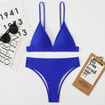 Gallery viewerに画像を読み込む, High Waist Swimwear Women V-neck Swimsuit Bikini Set 2022
