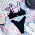 Gallery viewerに画像を読み込む, Bikini Ribbed Women Swimsuit 2022 Solid Biquini  Bikinis Set
