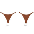 Gallery viewerに画像を読み込む, Ice Silk Fitness Seamless Cotton Lingerie T-back G-string Thong 2Pcs
